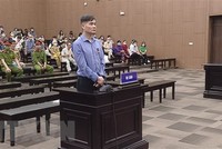 Bị cáo Phạm Thanh Hải tại phiên tòa. (Ảnh: Kim Anh/TTXVN)