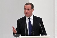 Phó Chủ tịch Hội đồng An ninh Liên bang Nga Dmitry Medvedev. (Ảnh: AFP/TTXVN).