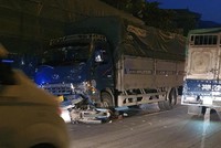 Hiện trường vụ tai nạn. (Nguồn: Pháp luật)