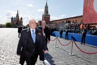 Ông Mikhail Mishustin trong một buổi lễ tại Moscow, Nga hôm 9/5. Nguồn: Reuters