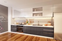 Nội thất nhà bếp tại Hinode City được nhập khẩu từ các thương hiệu nổi tiếng. Ảnh HT.