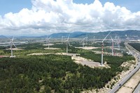 Một dự án điện gió trong Khu kinh tế Nhơn Hội, tỉnh Bình Định. Ảnh minh họa.