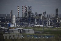 Cơ sở lọc dầu của Tập đoàn Gazprom ở ngoại ô Moskva, Nga. (Ảnh: AFP/TTXVN)