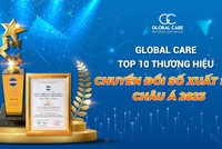 Global Care nhận giải Top 10 - Thương hiệu chuyển đổi số xuất sắc Châu Á 2023.
