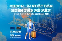 Cơ hội săn voucher du lịch Nhật Bản, nhận ưu đãi hoàn tiền cho chủ thẻ tín dụng Sacombank JCB