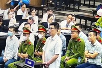 Bị cáo Nguyễn Quang Linh khai báo trước Hội đồng xét xử.