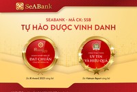 SeABank nhận giải thưởng Top 50 công ty đại chúng uy tín và hiệu quả và Ngân hàng đạt chuẩn công bố thông tin năm 2023