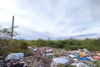 Hiện trạng một góc tiếp giáp tại đường Hoàng Minh Thảo của Dự án New Đà Nẵng city vào ngày 31/7/2023.