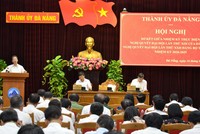 Thành phố Đà Nẵng sơ kết giữa nhiệm kỳ thực hiện Nghị quyết Đại hội lần thứ XIII của Đảng và Nghị quyết Đại hội lần thứ XXII Đảng bộ thành phố nhiệm kỳ 2020-2025.