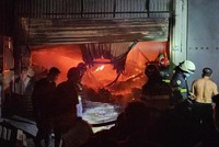 Hiện trường vụ cháy (Nguồn: Vnews)