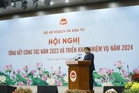 Bộ trưởng Bộ Kế hoạch và Đầu tư Nguyễn Chí Dũng phát biểu tại Hội nghị.