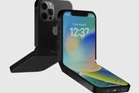 Mẫu iPhone gập được các nhà thiết kế mô phỏng.