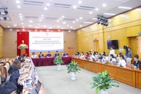 Toàn cảnh họp báo.