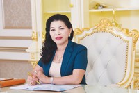 Bà Đặng Thị Kim Oanh, Tổng giám đốc Kim Oanh Real, kiêm Chủ tịch Hội đồng quản lý Quỹ Từ thiện Kim Oanh.