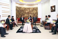 Ông Đặng Hồng Anh và Ban lãnh đạo Tập đoàn Thành Thành công làm việc với Tổng lãnh sự quán Pháp, Fabrice Mauries