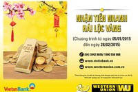 VietinBank khuyến mãi lớn dịch vụ kiều hối