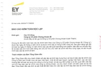 CTCK IB - IBSC (VIX) công bố ý kiến của công ty kiểm toán về Báo cáo tài chính năm 2014