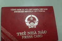 Thẻ nhà báo theo mẫu cũ đã chính thức hết hạn kể từ sau ngày 31/3/2016