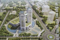 Phối cảnh tổng thể khu hành chính tập trung tỉnh Nghệ An (Ảnh: VnExpress)