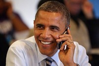 Ông Obama có thể đang sử dụng một chiếc Galaxy S4.