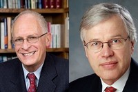 2 nhà khoa học Oliver Hart và BengtHolmström được công bố giành giải Nobel kinh tế năm nay. Ảnh: Harvard, MIT