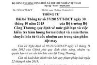 Bộ Công thương chính thức bãi bỏ Thông tư 37