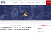 Lỗ hổng web của Donald Trump bị lấy làm trò đùa