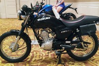 Chiếc Suzuki GD110 độ với phụ kiện của Thái Lan. 