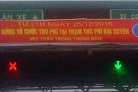 Dừng thu phí trạm Đại Xuyên trên cao tốc Pháp Vân