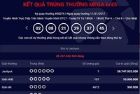 Đây là giải Jackpot thứ 3 trong năm 2017 trong vòng 11 ngày. Ảnh: Chụp màn hình