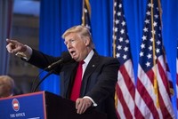 Tổng thống đắc cử Mỹ Donald Trump xuất hiện trong cuộc họp báo vào hôm qua. Ảnh:Washington Post