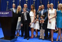 Gia đình Tổng thống Mỹ Donald Trump. Ảnh: Rex