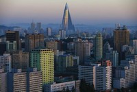 Khách sạn Ryugyong - tòa nhà cao nhất Triều Tiên. Ảnh:Reuters