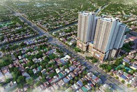 Hòa Phát cất nóc tòa tháp cao nhất của chung cư Mandarin Garden 2