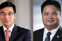 Ông Lê Hải Trà (trái) và ông Nguyễn Vũ Quang Trung (phải)