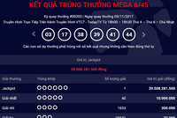 Một khách hàng trúng độc đắc hơn 39 tỷ đồng