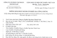 CTCP Tập đoàn Thành Nam công bố phát hành cổ phiếu ra công chúng