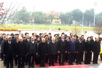 Lãnh đạo Đảng, Nhà nước viếng Chủ tịch Hồ Chí Minh