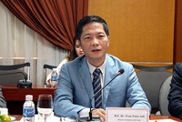 Bộ trưởng Tuấn Anh tại hội đàm chiều 4/4.