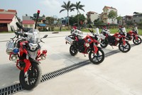 Dàn môtô đặc chủng của cảnh sát chữa cháy Việt Nam