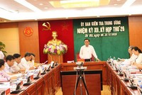 Thông cáo báo chí kỳ họp 26 của Ủy ban Kiểm tra Trung ương