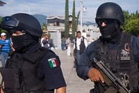 Cảnh sát liên bang Mexico. Ảnh:AFP.