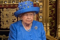 Nữ hoàng Anh trong buổi họp quốc hội tháng 7/2017. Ảnh:AFP.