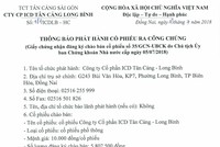 CTCP ICD Tân Cảng Long Bình thông báo phát hành cổ phiếu ra công chúng