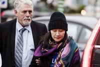 Mạnh Vãn Chu tại Vancouver ngày 12/12. Ảnh:AP.