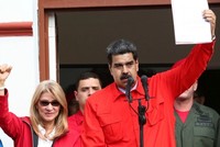 Tổng thống Venezuela - Nicolas Maduro và vợ. Ảnh:Reuters