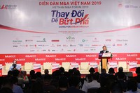 Ông Vũ Đại Thắng, Ủy viên Dự khuyết Ban chấp hành Trung ương Đảng, Thứ trưởng Bộ Kế hoạch và Đầu tư phát biểu tại Diễn đàn.