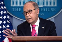 Cố vấn kinh tế Nhà Trắng Larry Kudlow. Ảnh:AFP.