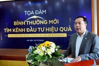 Ông Lê Trọng Minh, Tổng Biên tập Báo Đầu tư phát biểu khai mạc buổi Tọa đàm