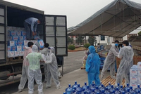 Hỗ trợ nước khoáng La Vie đến điểm cách ly, bệnh viện dã chiến ở Hải Dương, Quảng Ninh